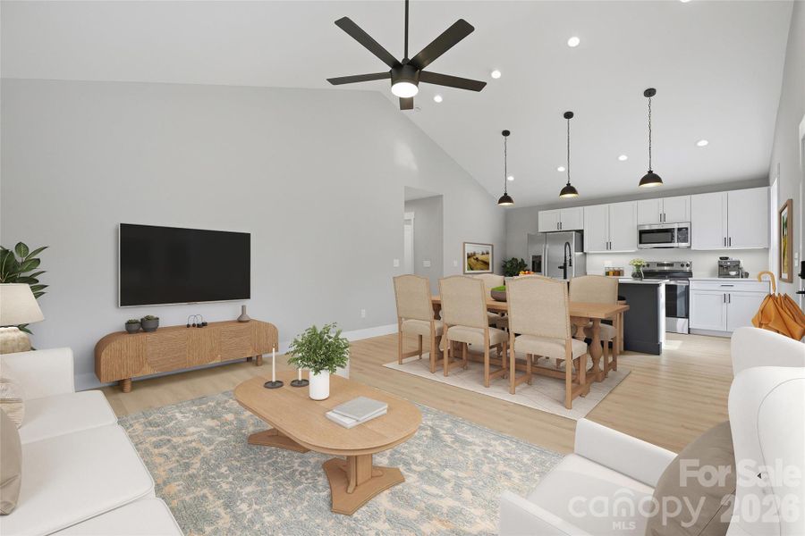 Furnished interior view inside a new home in , Asheville (Image 15).