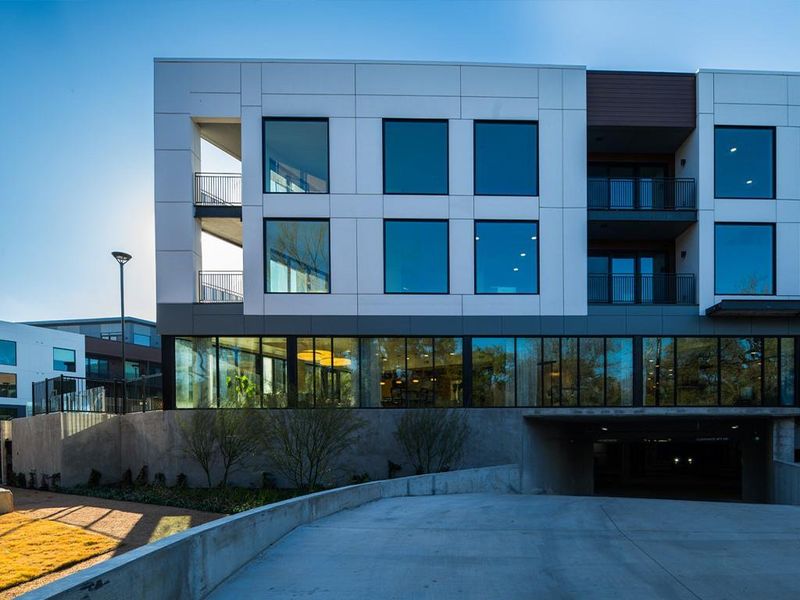 Front exterior of a new home in One Oak, Austin, TX, highlighting curb appeal (Image 2).