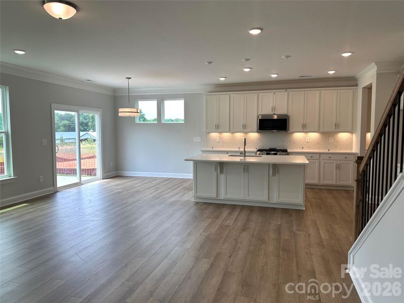 Family Room and Kitchen