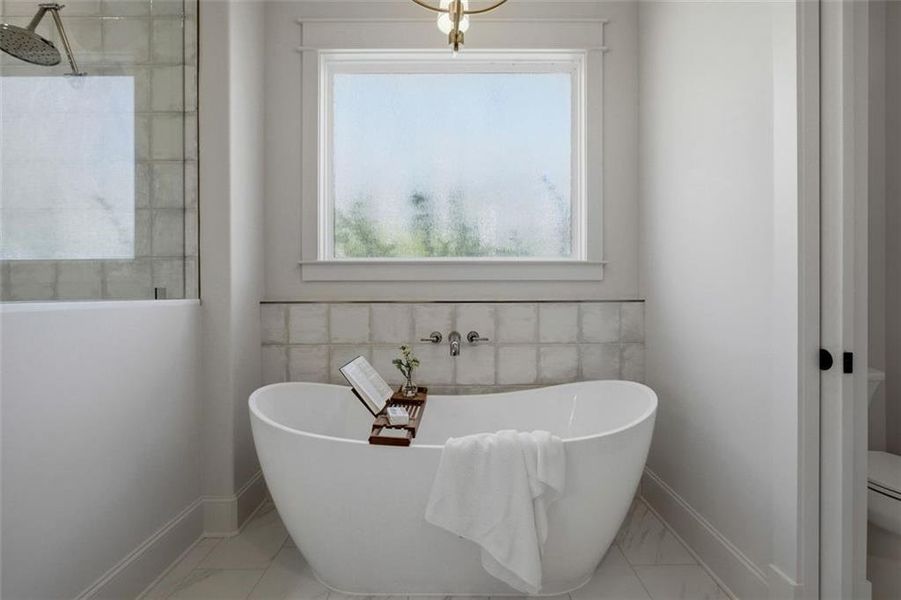 Furnished interior view inside a new home in , Marietta (Image 45).