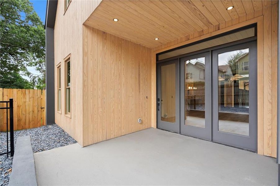 Exterior details and patio area of a home in , Atlanta (Image 31).