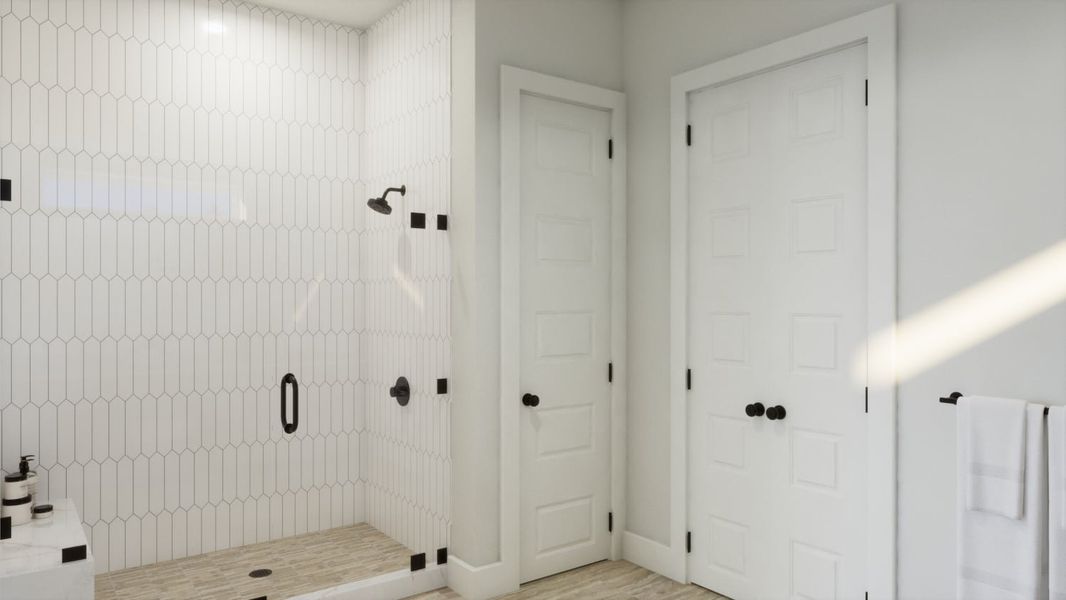 Furnished interior view inside a new home in Persimmon, Buda (Image 15).