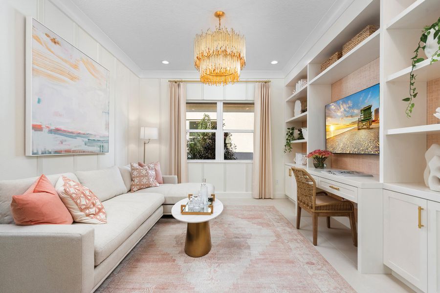 Representative furnished interior of a home built from the Amethyst by GL Homes in Valencia Ridge (55+), Wesley Chapel (Image 10).