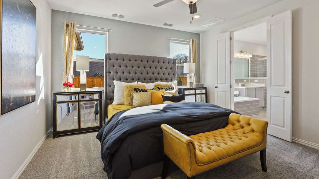 Representative furnished interior of a home built from the Hickory by Brightland Homes in Sunterra, Katy (Image 8).