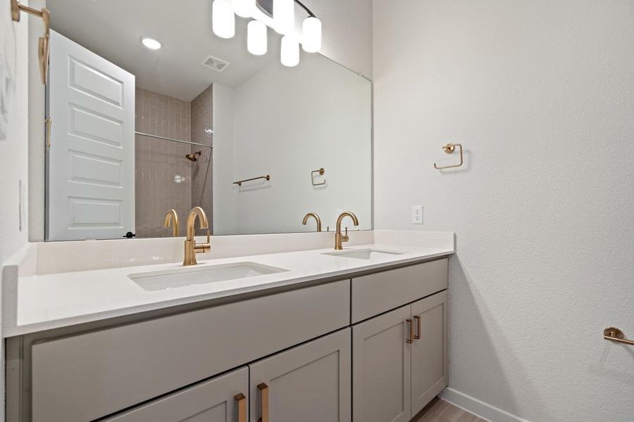 Furnished interior view inside a new home in Park Collection at Lariat, Liberty Hill (Image 7). Furnished interior view inside a new home in Park Collection at Lariat, Liberty Hill (Image 7).