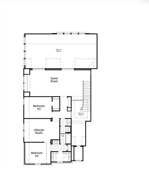2D floor plan layout for the 224 by Highland Homes in Grange, Katy, TX (Image 33).