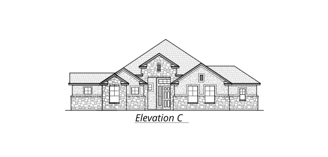 Representative exterior photo of a completed home built from the Mackenzie by Chesmar Homes in Sienna Lakes, San Antonio, TX (Image 15).