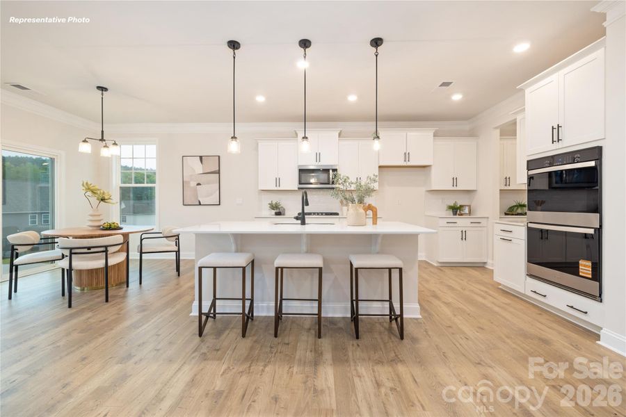 Furnished interior view inside a new home in , Mooresville (Image 8).