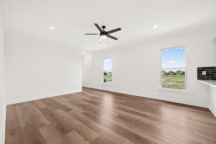 Spacious, unfurnished interior of a new home in Mostyn Springs, Magnolia (Image 29). Spacious, unfurnished interior of a new home in Mostyn Springs, Magnolia (Image 29).