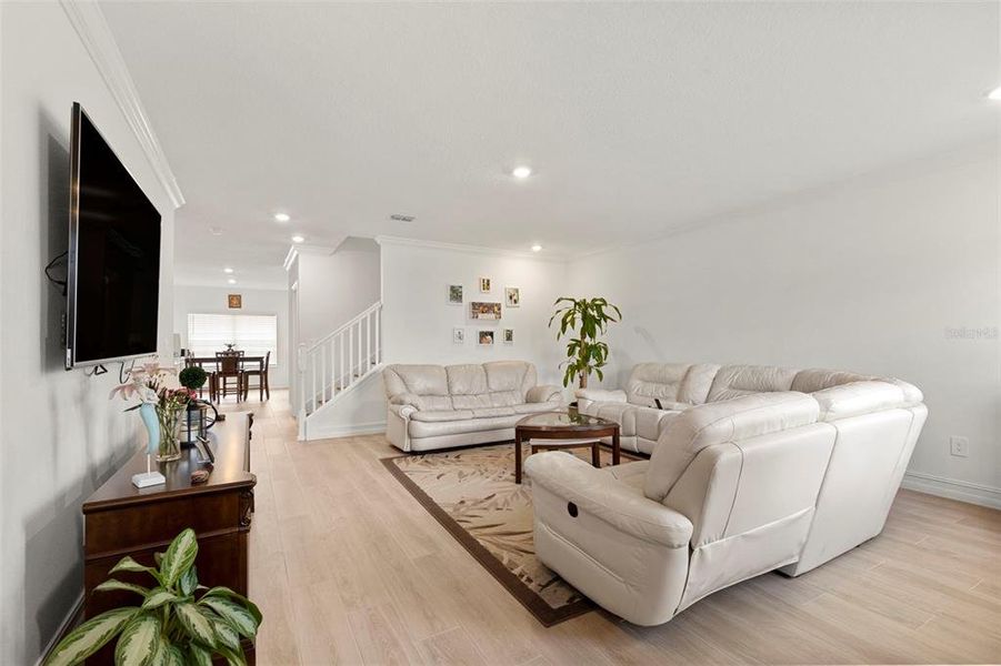 Furnished interior view inside a new home in Townes at Manhattan Crossing, Tampa (Image 42).