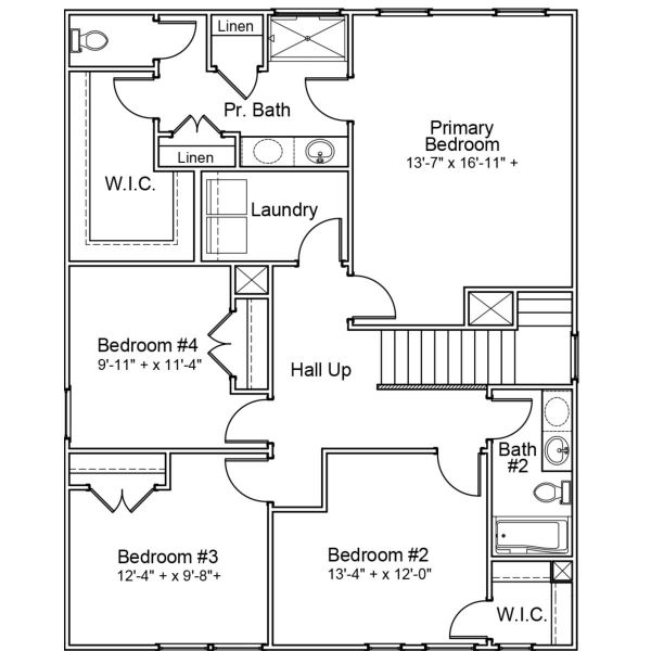 2D floor plan layout for the Lancaster - Genesis Value Collection by Mungo Homes in Killians Crossing, Blythewood, SC (Image 3).
