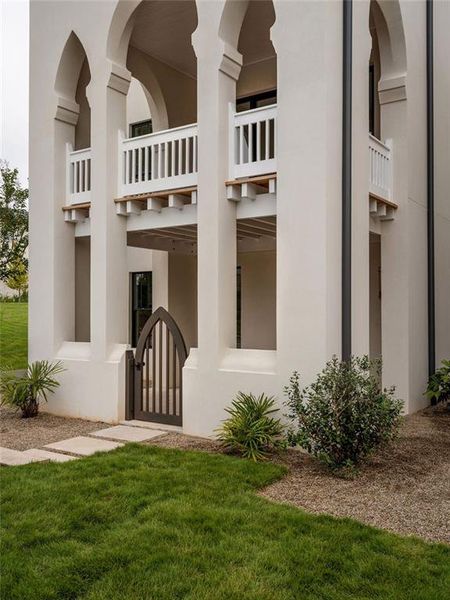 Exterior details and patio area of a home in , Fayetteville (Image 2). Exterior details and patio area of a home in , Fayetteville (Image 2).