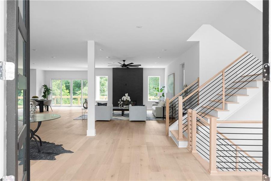 Furnished interior view inside a new home in , Atlanta (Image 55).