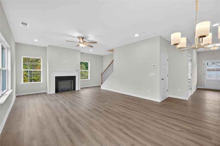 Spacious, unfurnished interior of a new home in Garrett Preserve, Douglasville (Image 53).