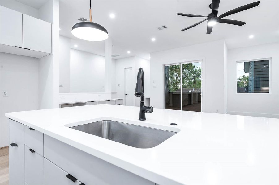 Close-up of interior finishes inside a home in , Houston (Image 19).