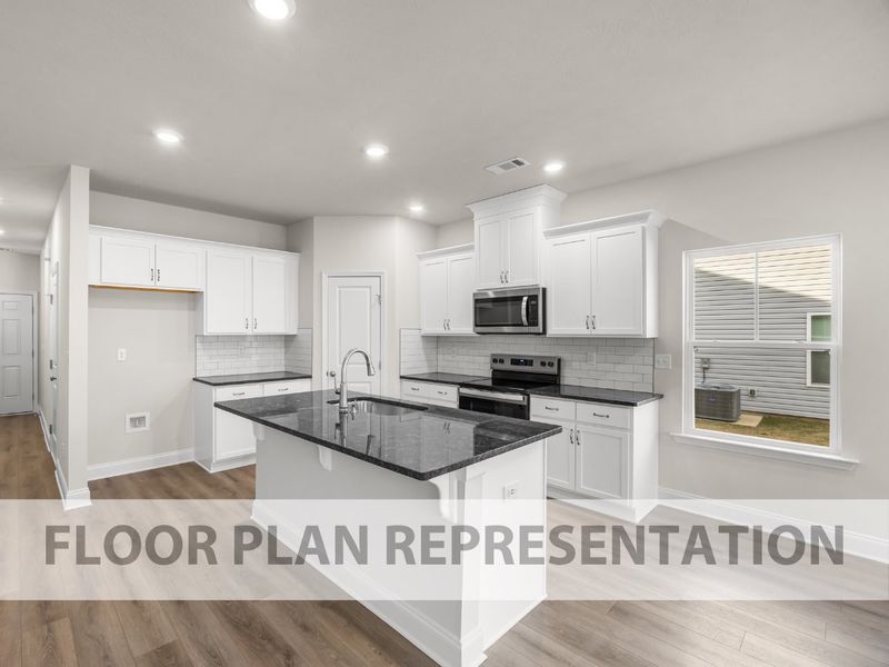 The Griffin 3 Bedroom Townhome Kitchen | A New Plan by Ivey Homes