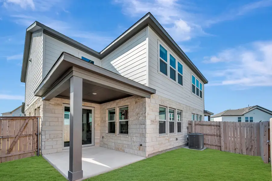 Exterior details and patio area of a home in Park Central, Georgetown (Image 4). Exterior details and patio area of a home in Park Central, Georgetown (Image 4).