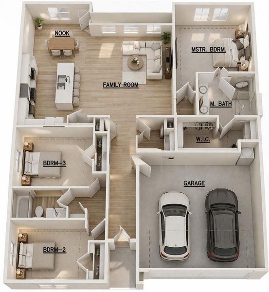 2D floor plan layout of this home in Stoneview, Glen Rose, TX (Image 3). 2D floor plan layout of this home in Stoneview, Glen Rose, TX (Image 3).