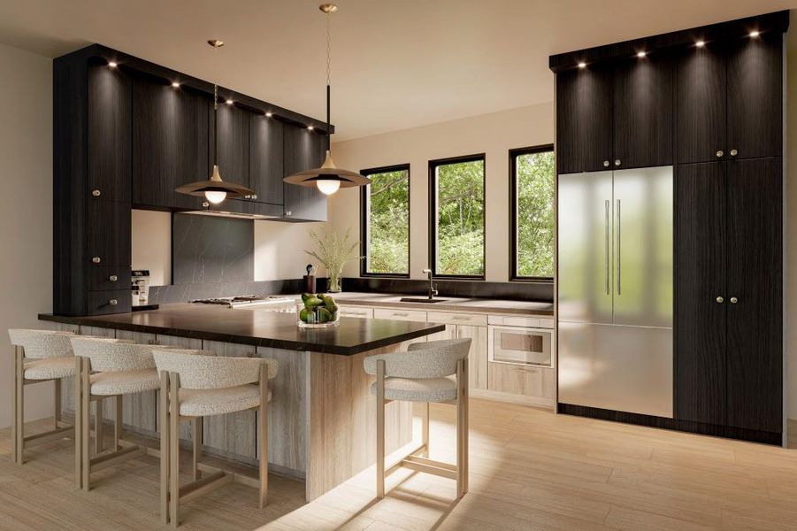 Furnished interior view inside a new home in , Atlanta (Image 12).