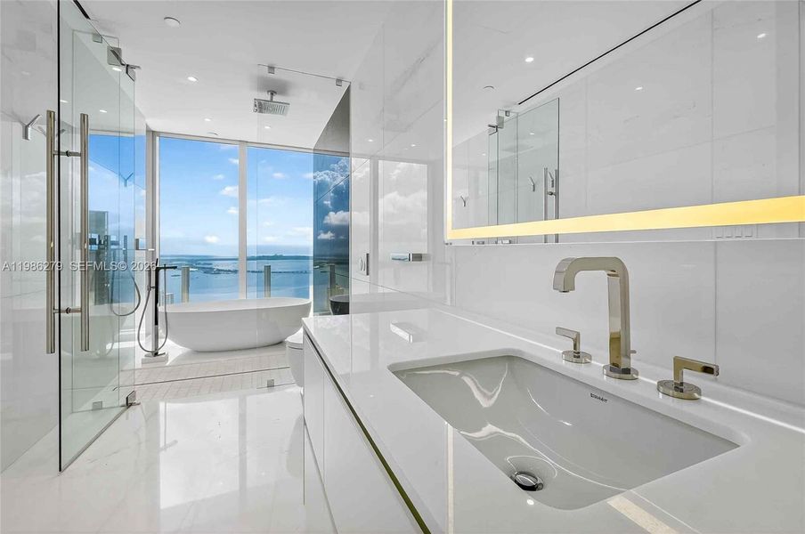 Furnished interior view inside a new home in Aston Martin Residences, Miami (Image 10). Furnished interior view inside a new home in Aston Martin Residences, Miami (Image 10).