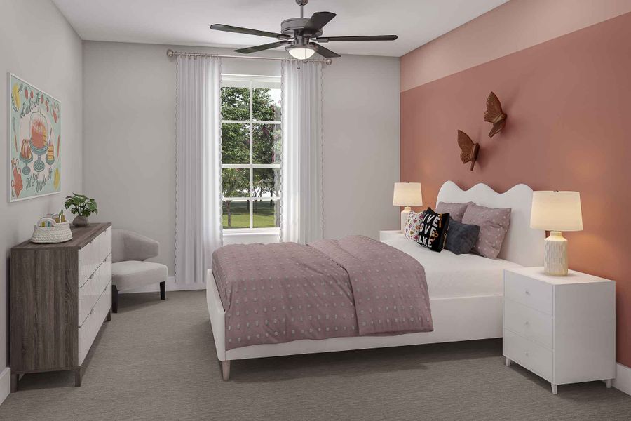 Furnished interior view inside a new home in Woodson’s Reserve 45′, Spring (Image 18).