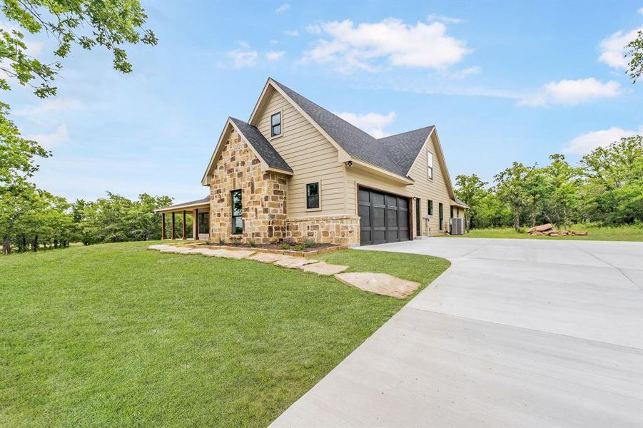Front exterior of a new home in , Chico, TX, highlighting curb appeal (Image 25).
