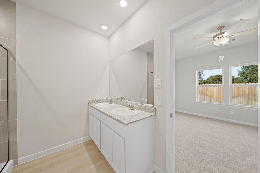 Furnished interior view inside a new home in Riverwood Ranch, Angleton (Image 6).