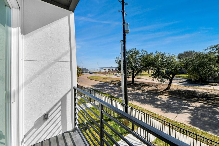 Exterior details and patio area of a home in , Houston (Image 4).