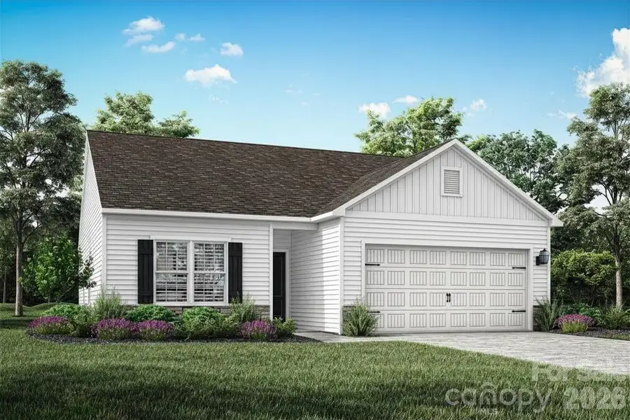 Front exterior of a new home in Stagecoach Station, Gastonia, NC, highlighting curb appeal (Image 1). Front exterior of a new home in Stagecoach Station, Gastonia, NC, highlighting curb appeal (Image 1).
