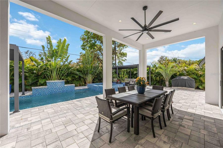 Exterior details and patio area of a home in , Sarasota (Image 22).