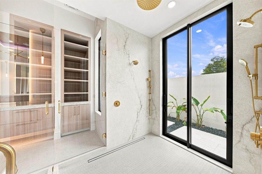 Shower in Primary Suite