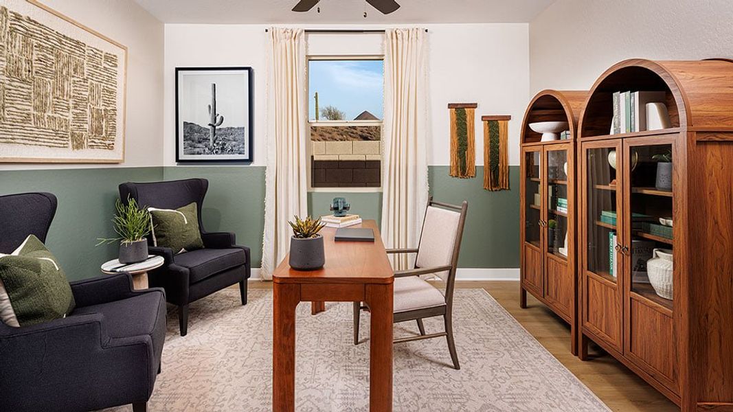 Representative furnished interior of a home built from the Onyx by Taylor Morrison in Saddleback, Peoria (Image 10).