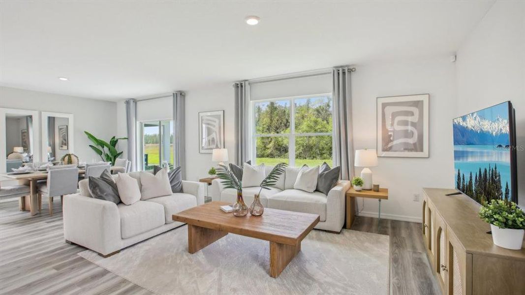 Furnished interior view inside a new home in Deerbrook, Land O' Lakes (Image 31). Furnished interior view inside a new home in Deerbrook, Land O' Lakes (Image 31).