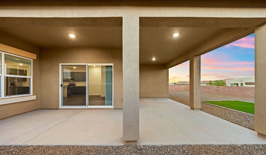 Exterior details and patio area of a home in Solterra, Green Valley (Image 27).