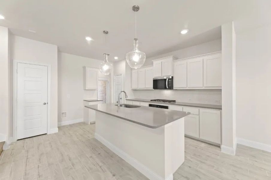 Front exterior of a new home in Timber Ridge, Corinth, TX, highlighting curb appeal (Image 21).