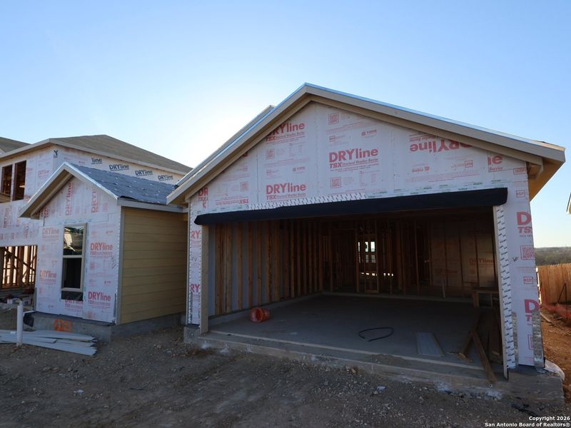 In-progress construction of a new home in Mesquite Ridge, San Antonio, TX (Image 27).