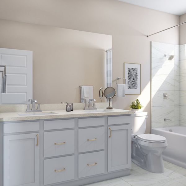 Representative furnished interior of a home built from the Goldeneye by Tri Pointe Homes in Pecan Ridge, Fulshear (Image 16).