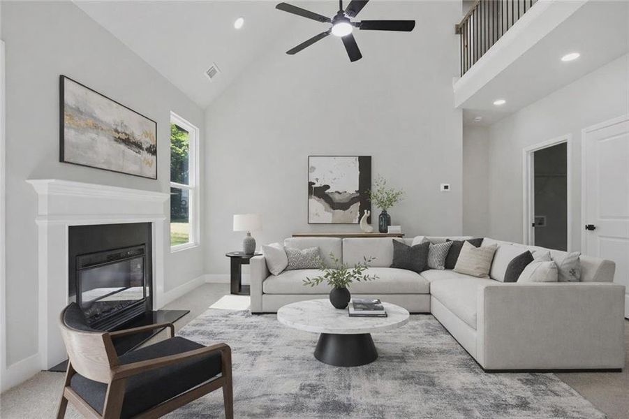 Furnished interior view inside a new home in , Conyers (Image 7).