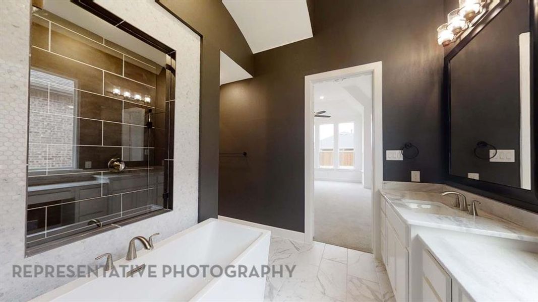 Furnished interior view inside a new home in Saddle Star Estates, Rockwall (Image 10).