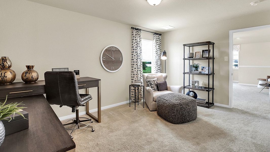 Representative furnished interior of a home built from the The Roosevelt by D.R. Horton in Southgrove, Kyle (Image 27). Representative furnished interior of a home built from the The Roosevelt by D.R. Horton in Southgrove, Kyle (Image 27).