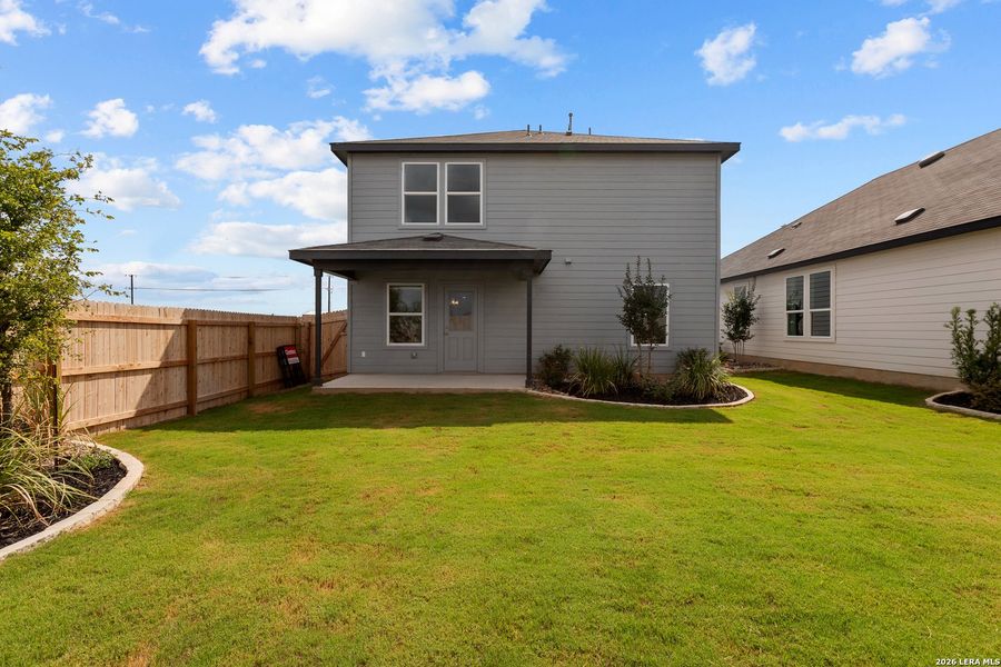 Exterior details and patio area of a home in Dove Song, Marion (Image 21).