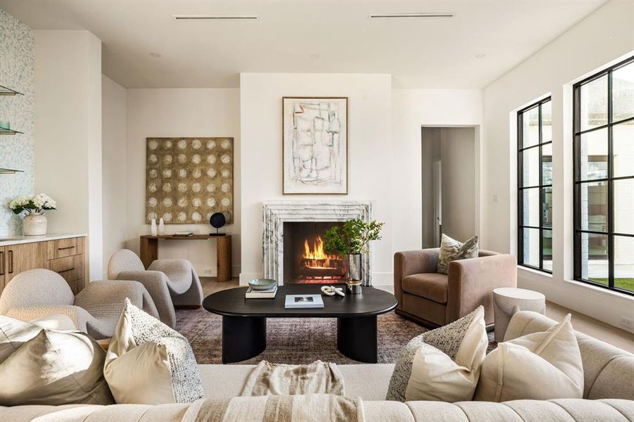 Furnished interior view inside a new home in , Dallas (Image 35).