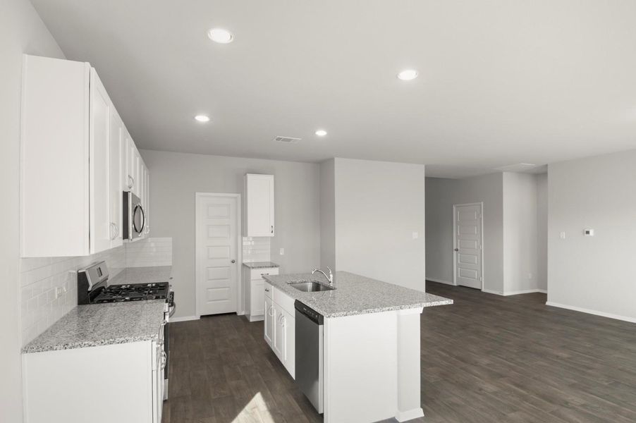 Furnished interior view inside a new home in Cloverleaf, Austin (Image 10).