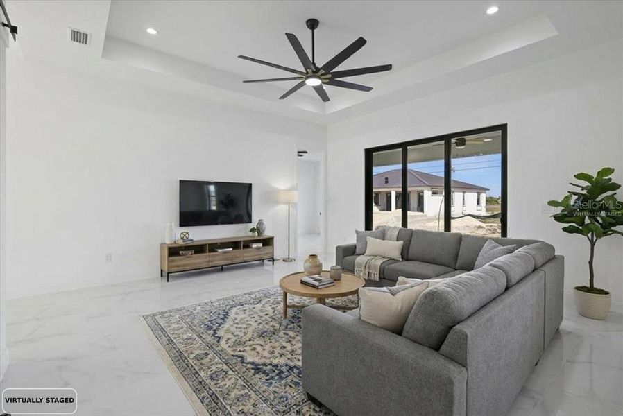 Furnished interior view inside a new home in , Cape Coral (Image 9).