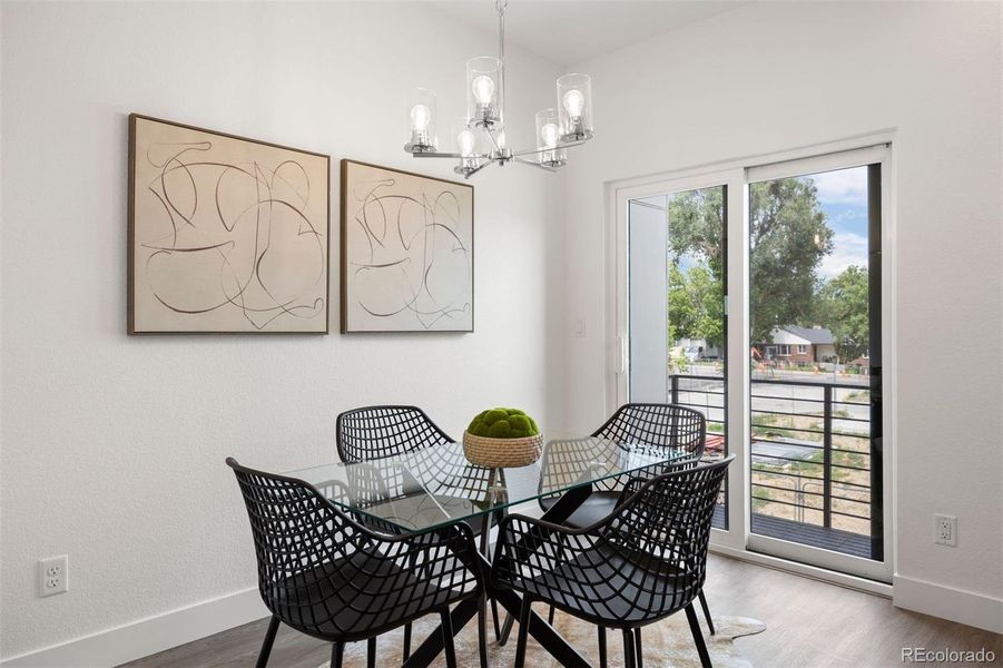 Furnished interior view inside a new home in , Arvada (Image 13).