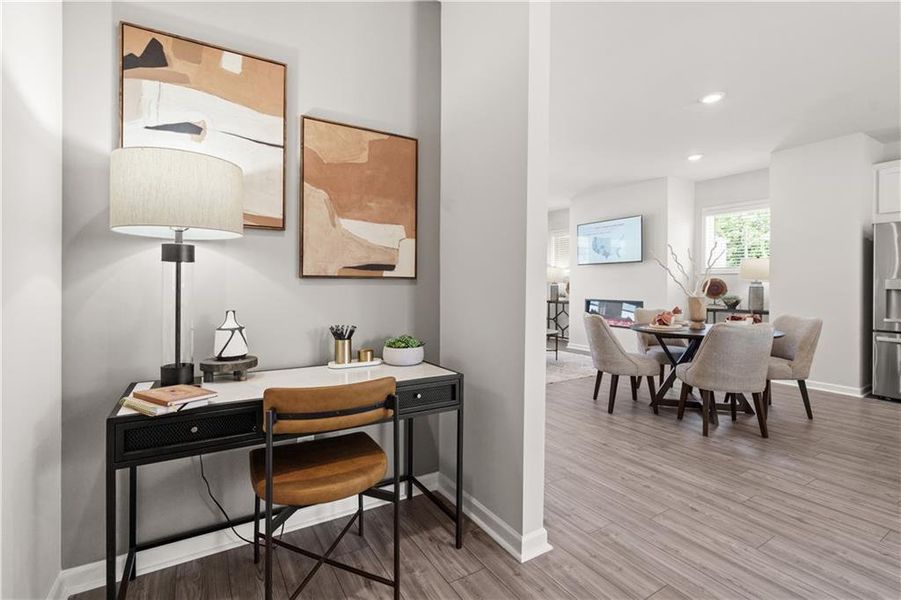 Furnished interior view inside a new home in Rosewood Farm, Lawrenceville (Image 27).