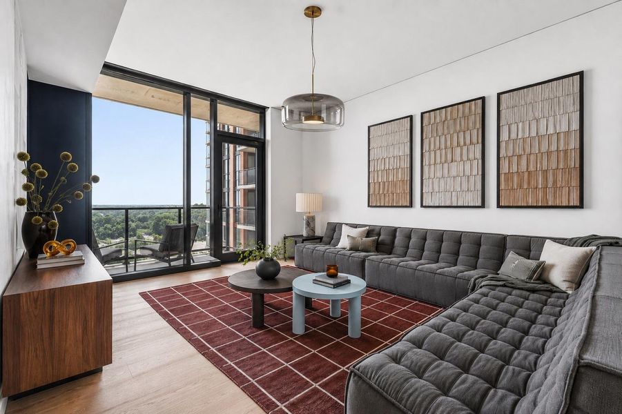 Furnished interior view inside a new home in , Austin (Image 14).