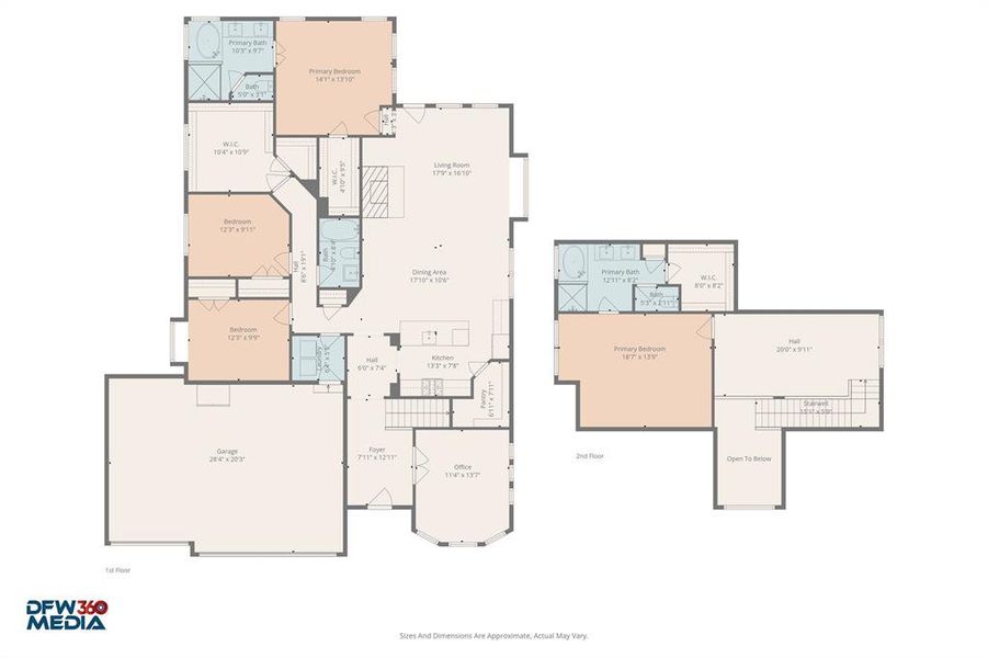 2D floor plan layout of this home in Stone River Glen, Royse City, TX (Image 5). 2D floor plan layout of this home in Stone River Glen, Royse City, TX (Image 5).