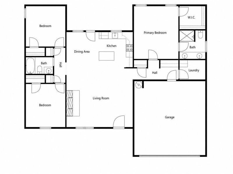 2D floor plan layout of this home in , Dallas, GA (Image 5). 2D floor plan layout of this home in , Dallas, GA (Image 5).