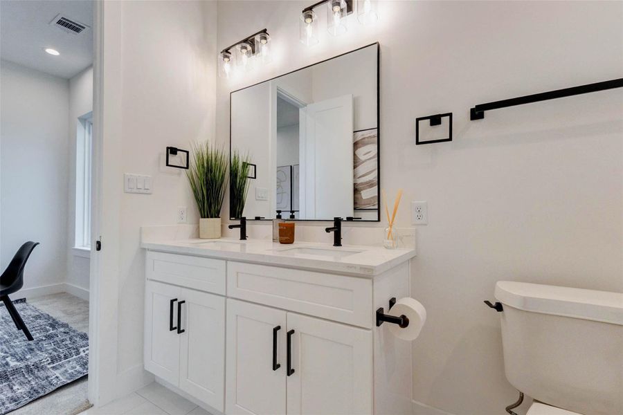 Furnished interior view inside a new home in , Houston (Image 16). Furnished interior view inside a new home in , Houston (Image 16).